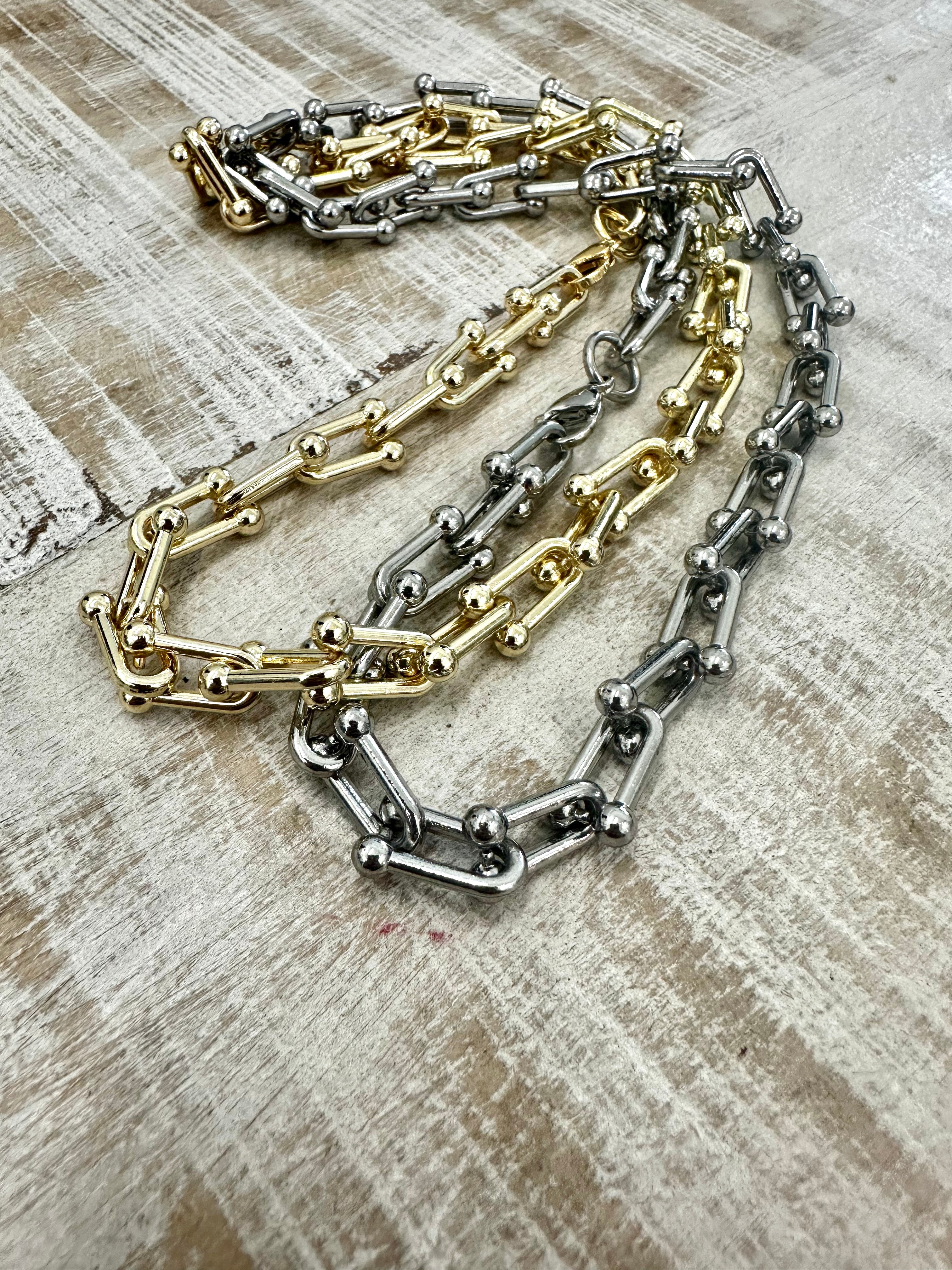 Silver Hardware Necklace