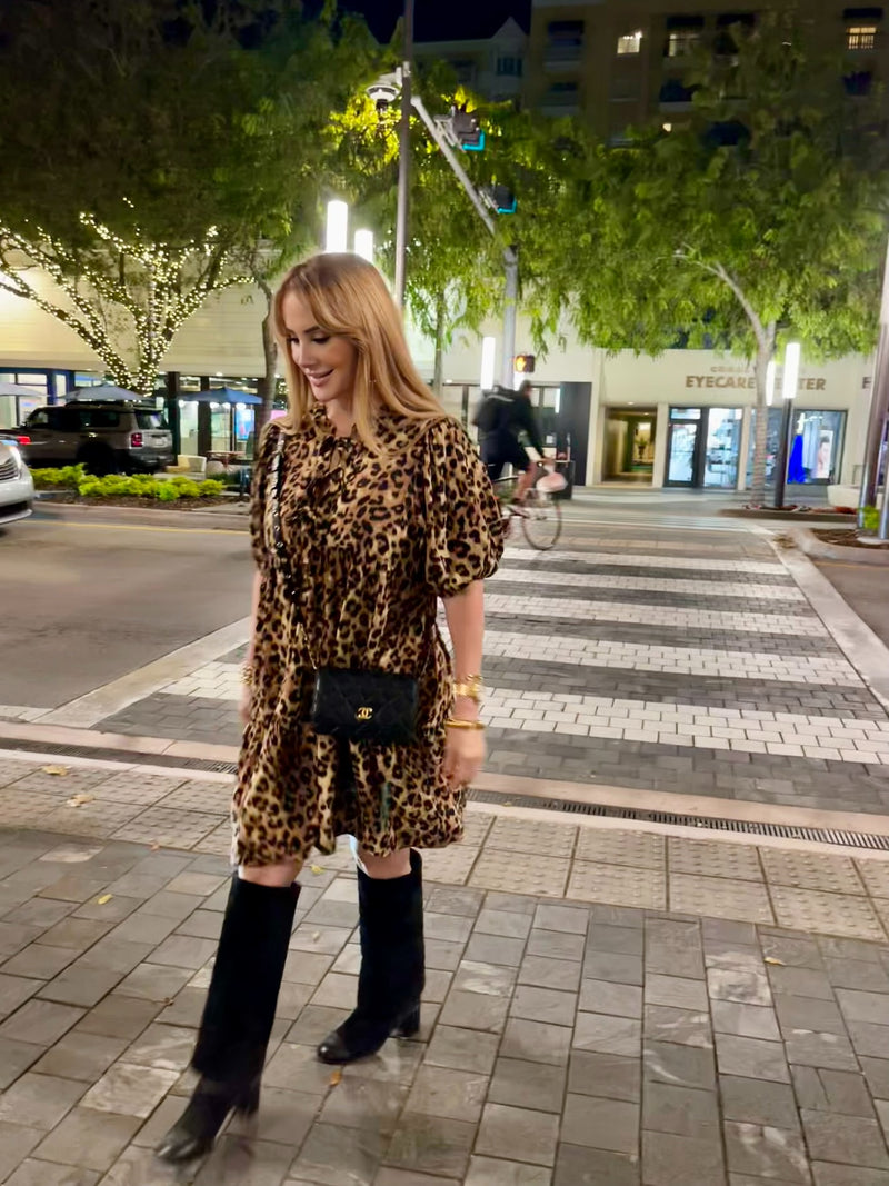 Jennie Brown Animal Print Dress