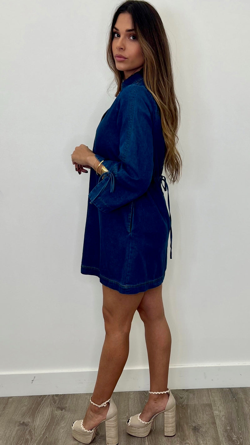 Rosie Dark Denim Mini Dress