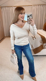 Emme Natural Wrapped Sweater Top