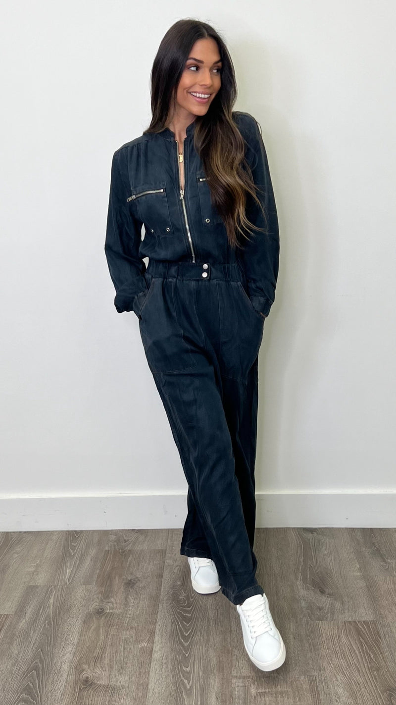 Garage Girl Jumpsuit Dark Navy