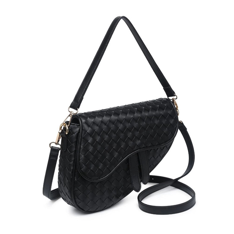 Scout Woven Vegan Handbag Black