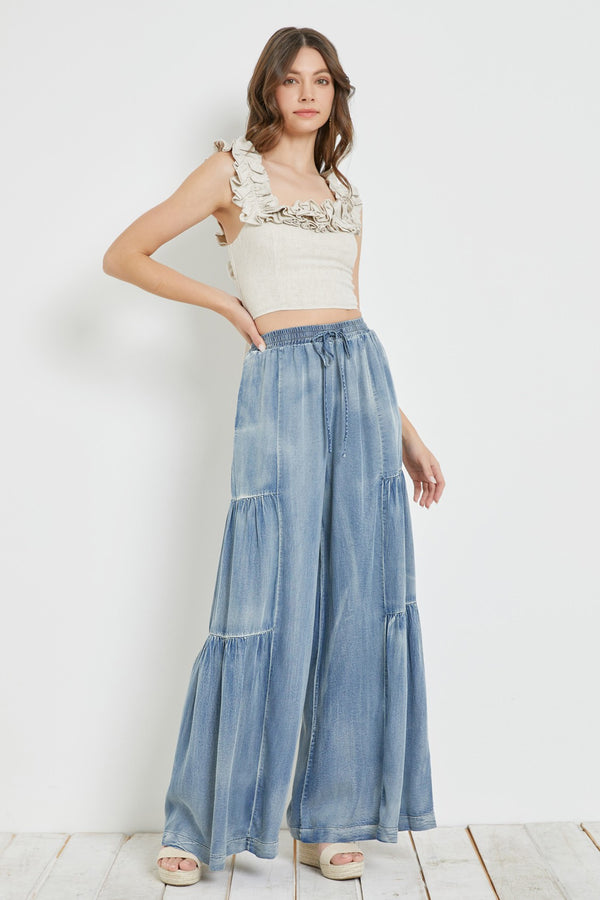 Octavia Denim Wide Pants