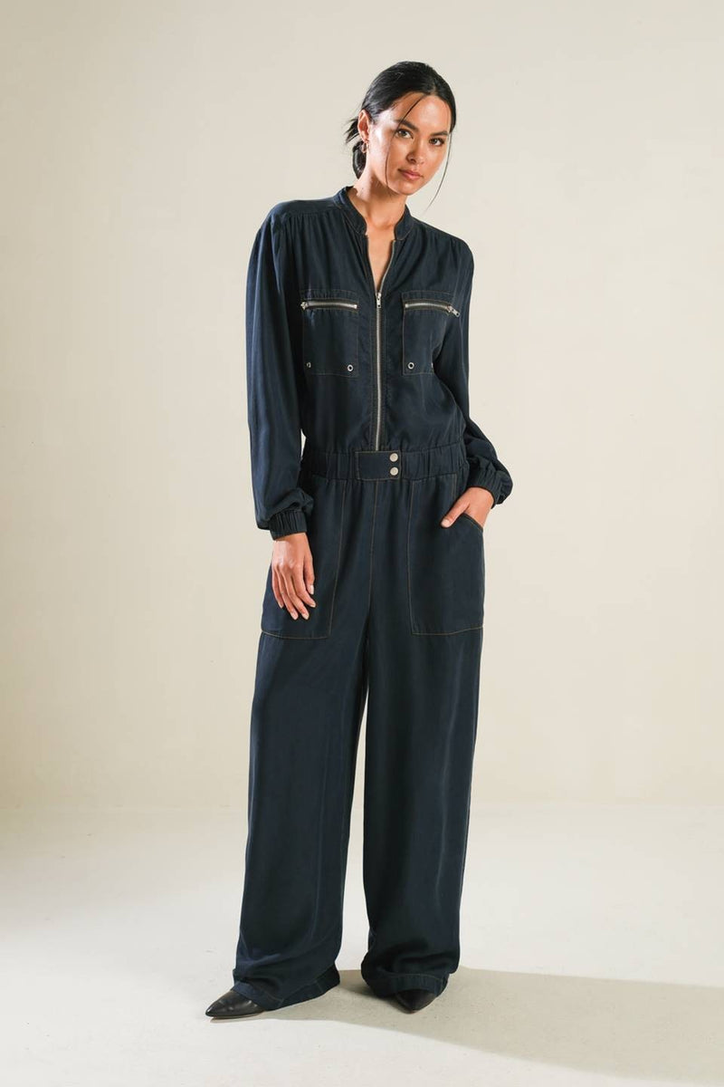 Garage Girl Jumpsuit Dark Navy