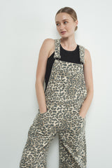 Priscilla Animal Print Overalls