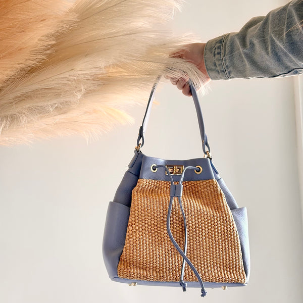 Celeste Raffia Purse