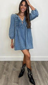 Kailey Medium Wash Denim Dress