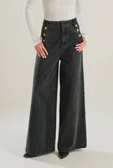 Shalie Black Denim Pants