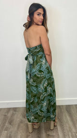 Calliste Green Maxi Dress