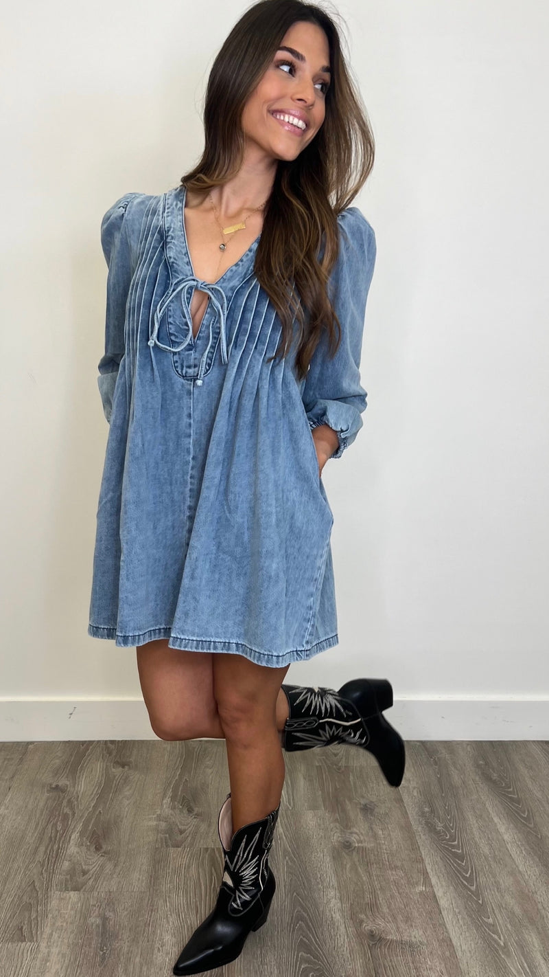 Kailey Medium Wash Denim Dress