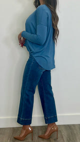 Indra Gray Blue Blouse