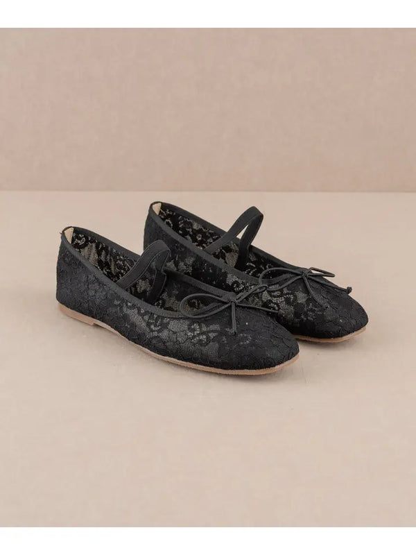 The Bisbee Black Lace Ballet Flats