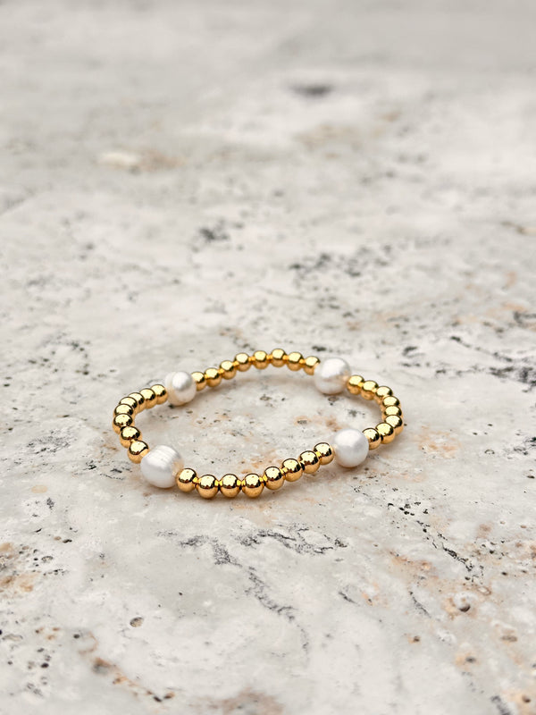 Francesca Gold Beaded Bracelet