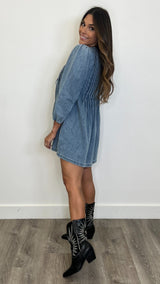 Kailey Medium Wash Denim Dress