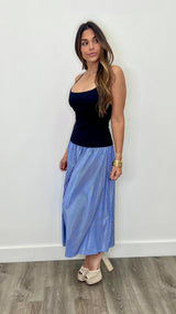 Iqra Navy Maxi Dress