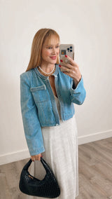 Zelia Denim Braided Jacket