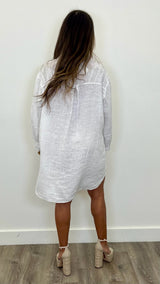 Martina Linen Button Up Dress