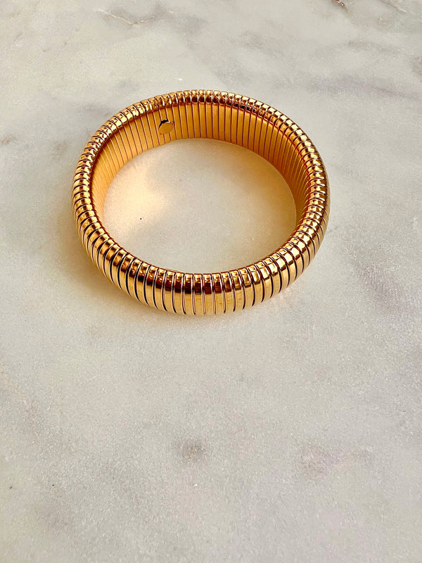 Gold Snake Link Bangle