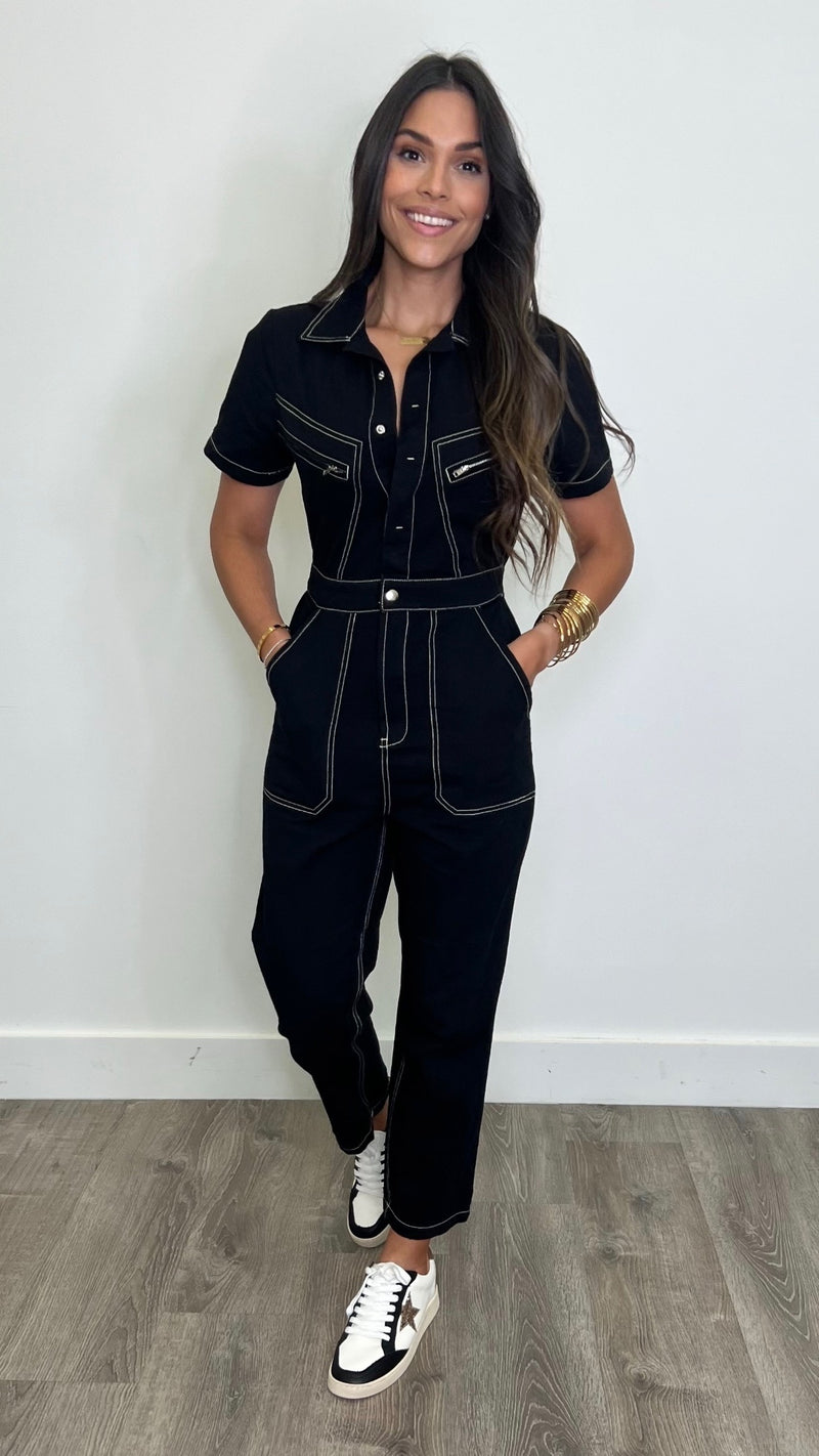 Louise Black Jumpsuit