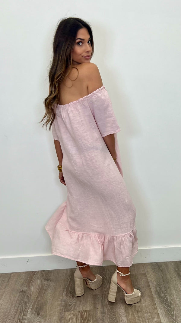 Caterina Linen Maxi Dress