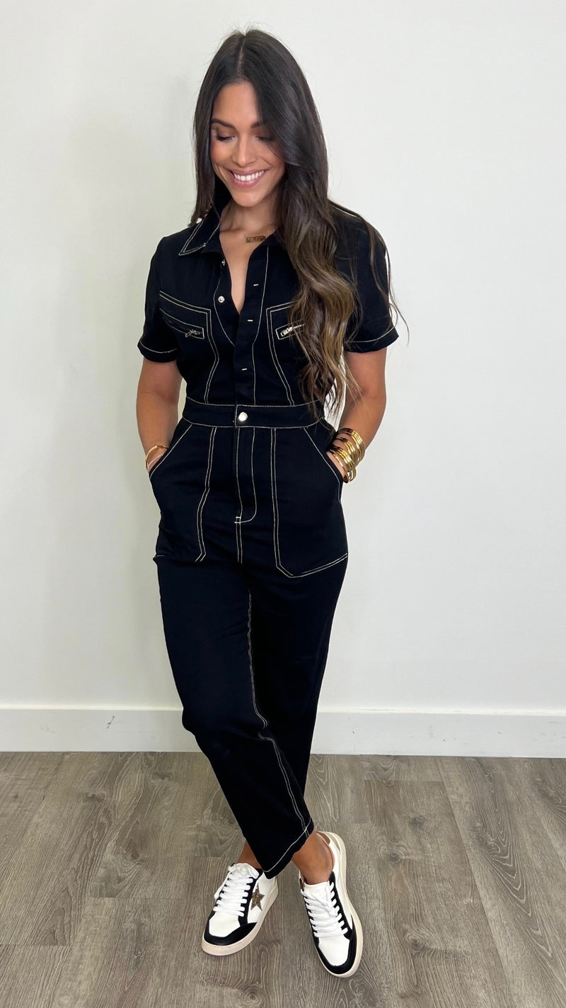 Louise Black Jumpsuit