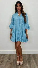 Elena Eyelet Dress - PRINZZESA BOUTIQUE