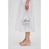 Mrs. Wedding Evening Bag White