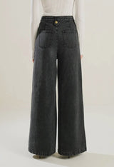 Shalie Black Denim Pants