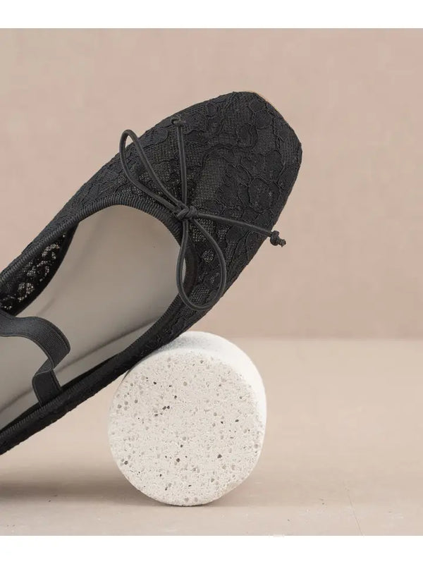 The Bisbee Black Lace Ballet Flats