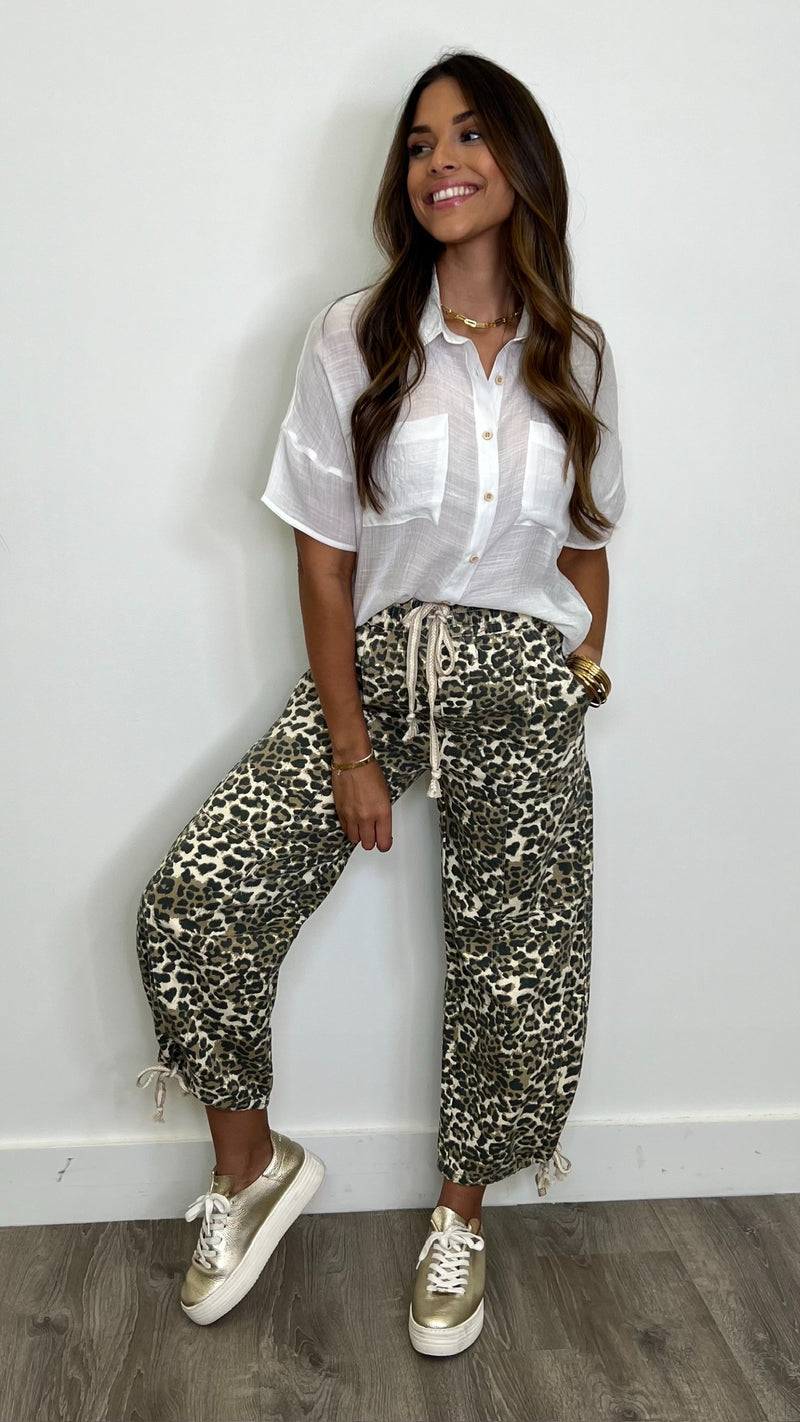 Petro Leopard Print Pants