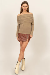 Winifred Taupe Top