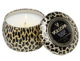 Suede Noir Small Tin Candle