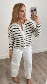 Slavko Barrel White Jeans