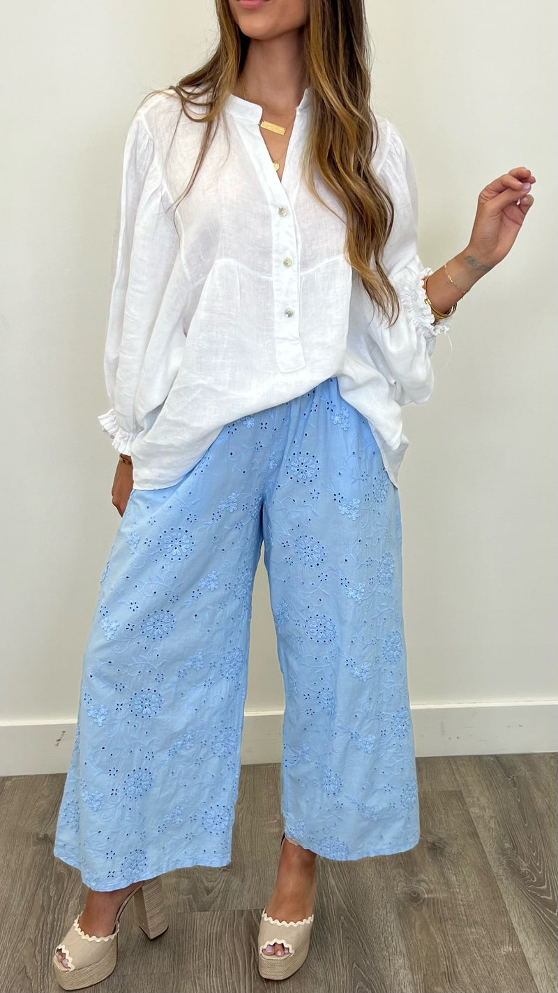 Giovanna Eyelet Pants