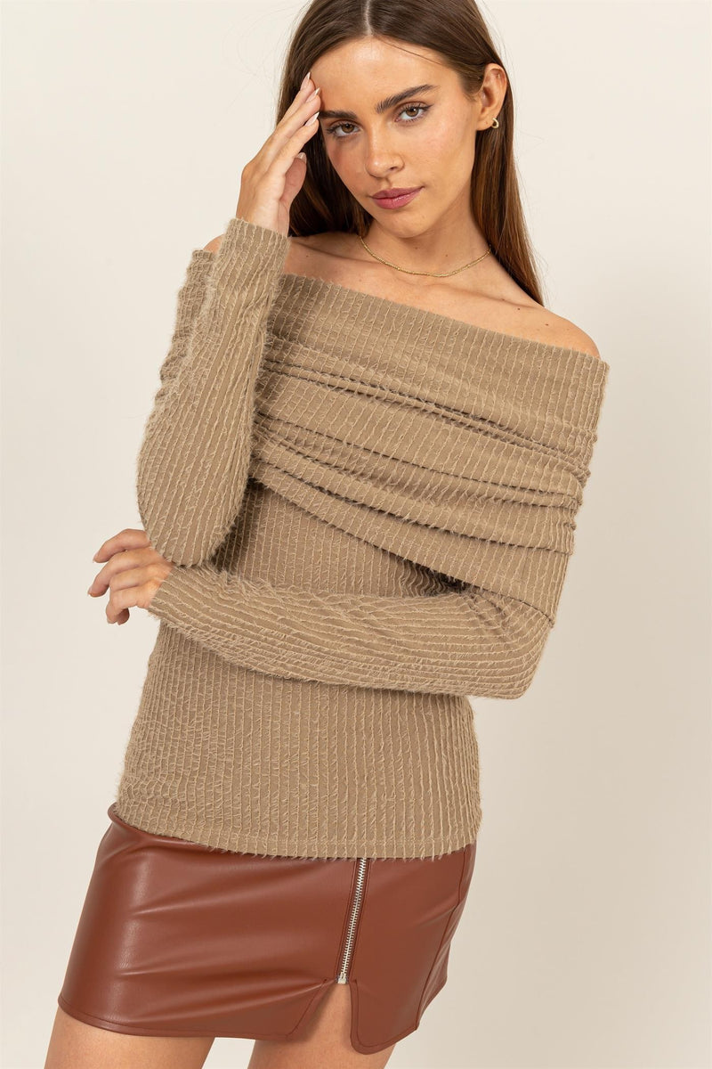 Winifred Taupe Top