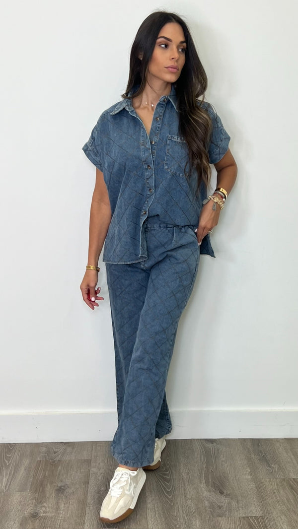 Lilyana Denim Blue Pants