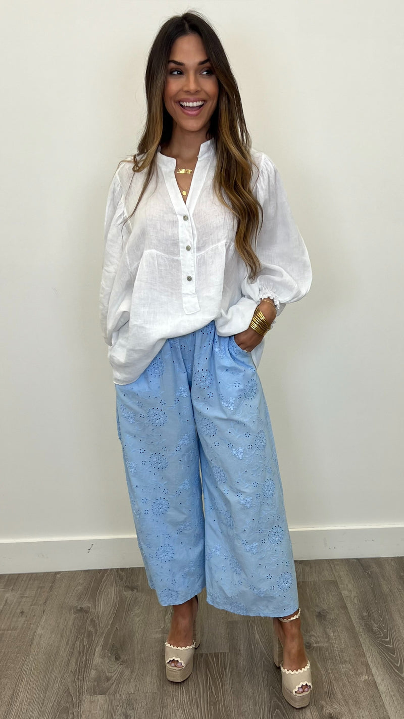 Giovanna Eyelet Pants