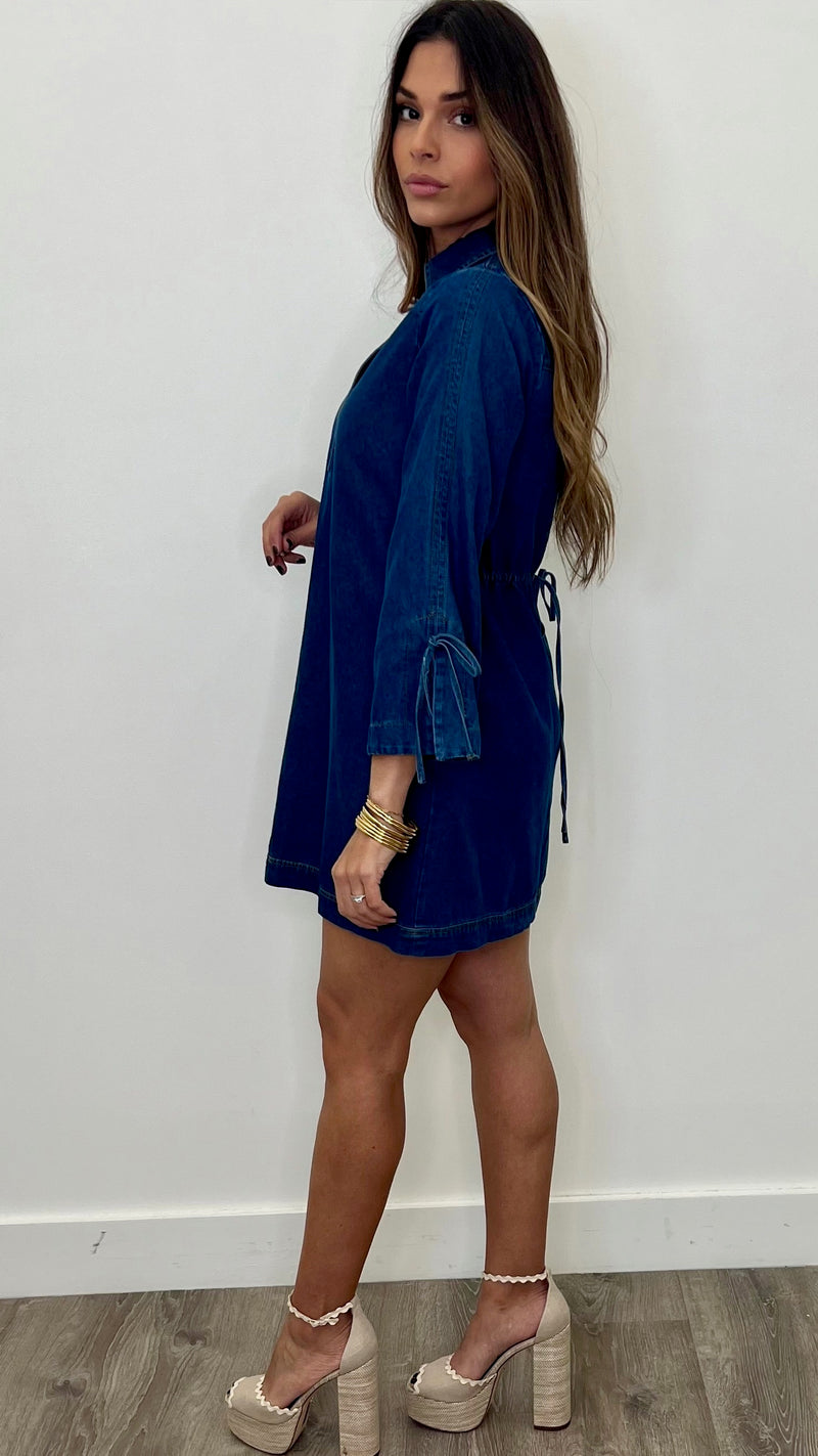 Rosie Dark Denim Mini Dress