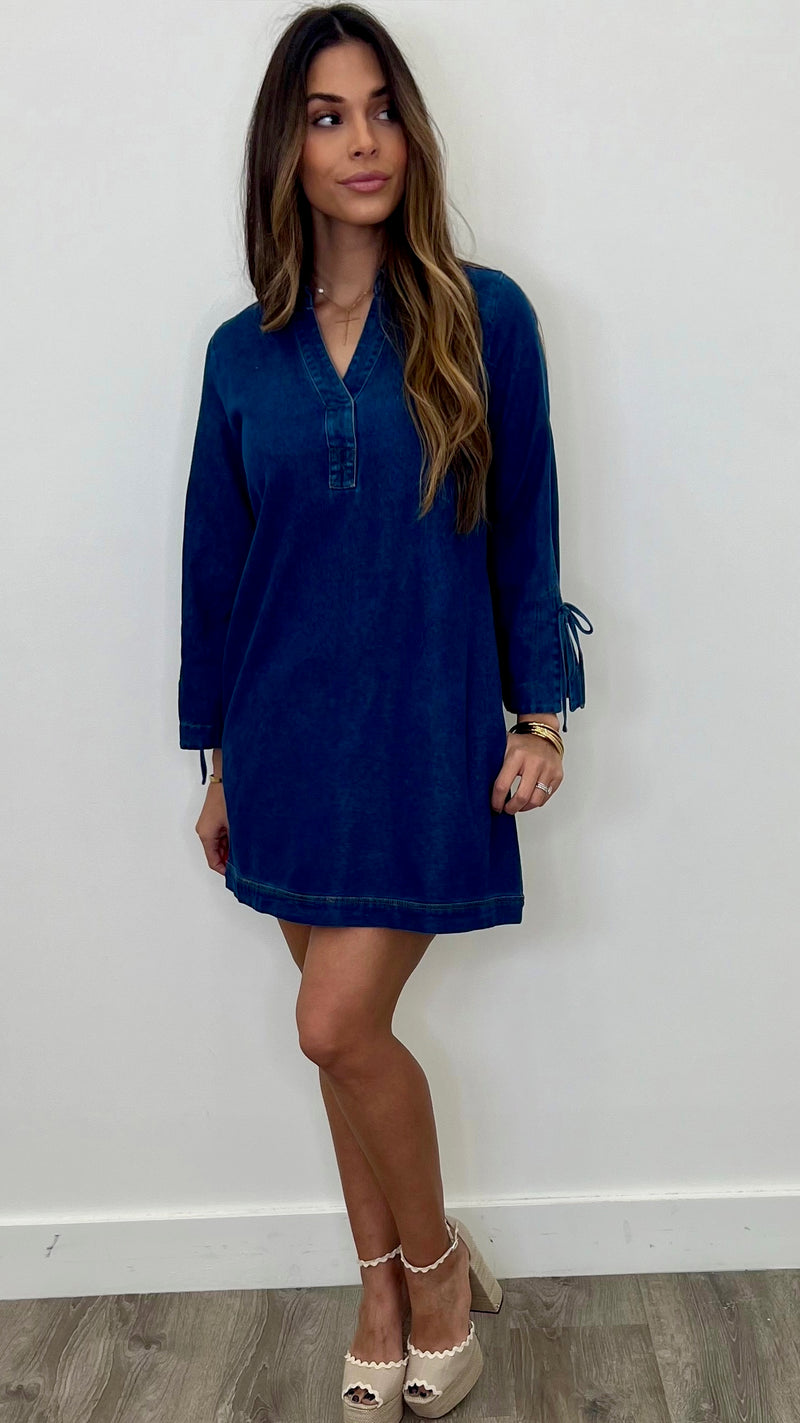 Rosie Dark Denim Mini Dress