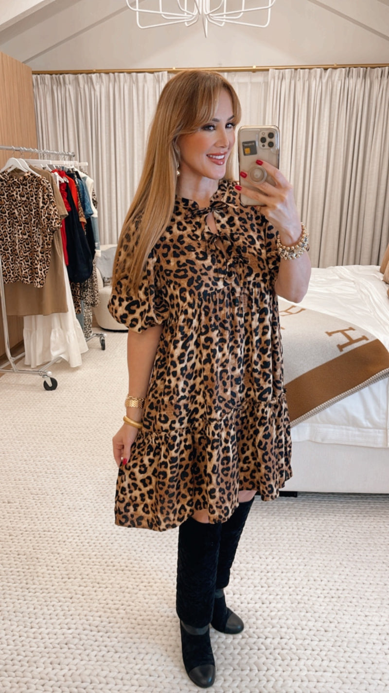 Jennie Brown Animal Print Dress