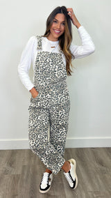 Priscilla Animal Print Overalls