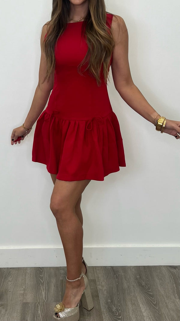 Hollie Red Mini Dress