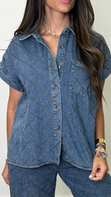 Selina Denim Blue Top