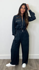 Garage Girl Jumpsuit Dark Navy