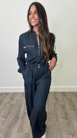 Garage Girl Jumpsuit Dark Navy