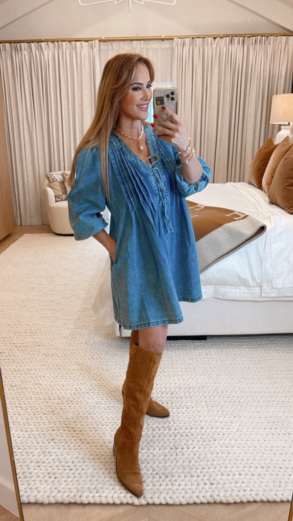 Kailey Medium Wash Denim Dress