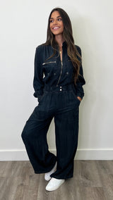 Garage Girl Jumpsuit Dark Navy