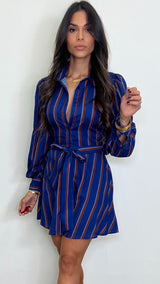 Sakina Navy Dress