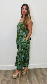 Calliste Green Maxi Dress