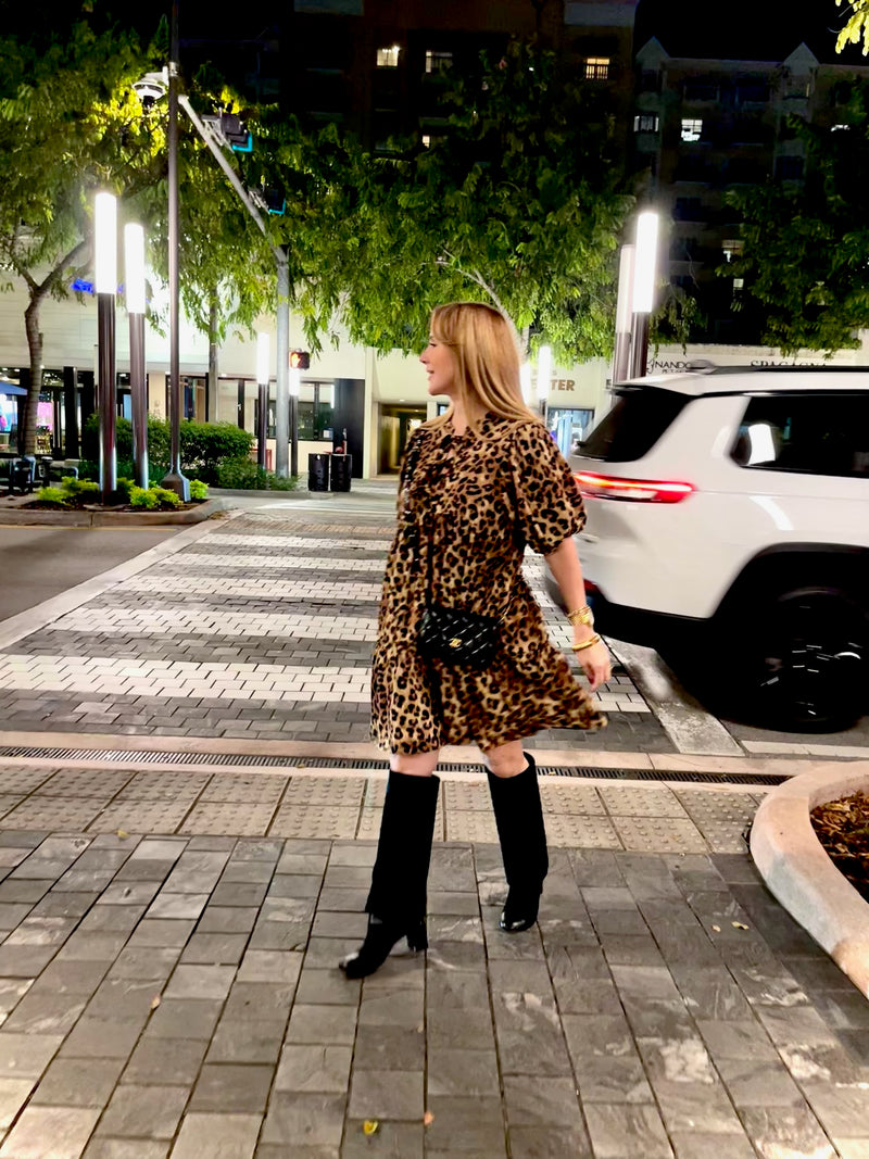 Jennie Brown Animal Print Dress